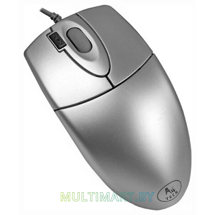 Мышь A4Tech OP-620D (серебристый)